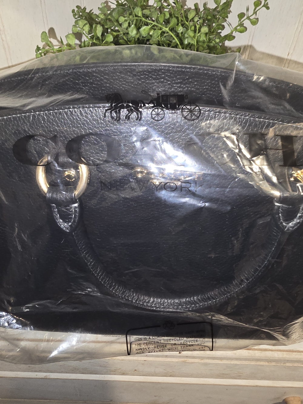 🔥 Coach Black Leather Satchel Bag - Picture 5 of 6